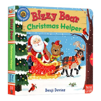 Bizzy Medved Božič Pomoči, otroških knjig, starih 3 4 5 6, angleška slikanica, 9780763680046 Slike