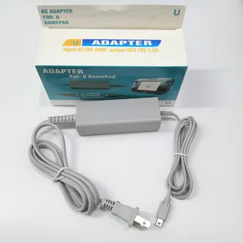 NAS Plug Siva 100-240V Doma Steno, Napajanje AC Adapter za Polnilnik za Nintendo WiiU Pad Wii U Gamepad Krmilnika Joypad Slike