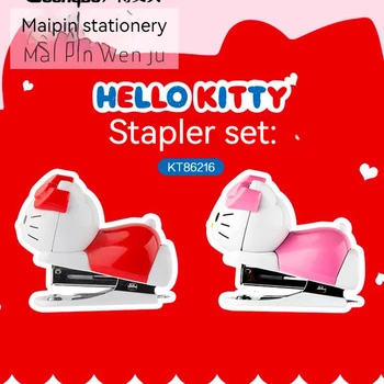 Sanrio Družino Anime Risanke Hello Kitty Modeliranje Stapler Ins Kawaii Prenosni Mini Urad Stapler Nastavite Učenje Zavezujoč Dokument Slike