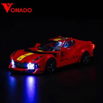 Vonado LED Luč Za 76914 Ferrari 812 Competizione Razsvetljavo DIY Igrače (Ne Vključuje Model) Slike
