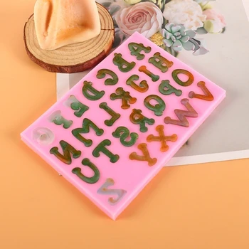 Črka abecede Oblikovan Plesni Fondat Torto Plesni DIY Kuhinja Peko Orodje za Izdelavo Čokolade, Bonboni,, , Ročno izdelana Mila Slike