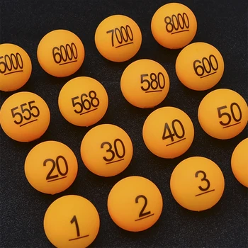 1-800 Loterija Žoga Oranžen Digitalni Namizni Tenis Število Žogo Ponudbe Žoga Dotika igra Žogo Slike