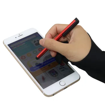 1 Kos Prosta Velikost 2-Prst Grafični Tablet Risanje Anti-Touch Rokavice Poklicni Umetnik Risanje Rokavice Za Desno In Levo Roko Slike