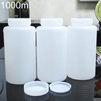 1000ml Plastike za Shranjevanje Steklenice za Kemične Tekočine Tehtnica Reagenta Lab Oskrbe Prazno Široka Usta Plastično Steklenico, Slike