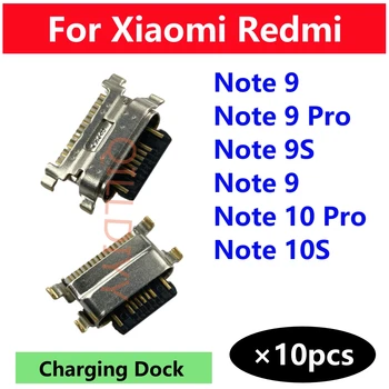 10Pcs Novo Za Xiaomi Redmi Opomba 9 9 10 10 Pro Polnjenje prek kabla USB Priključek Brezplačno Jack Vtičnica Plug Dock Slike