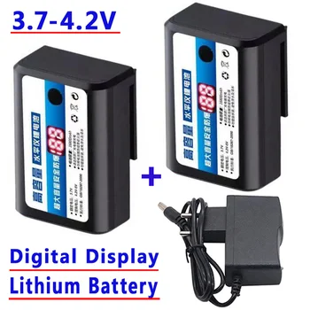13800mah polnilna litijeva baterija se uporablja za 2-žična /3-žična /5-žice /12-žice močne zelene luči digitalne baterije Slike