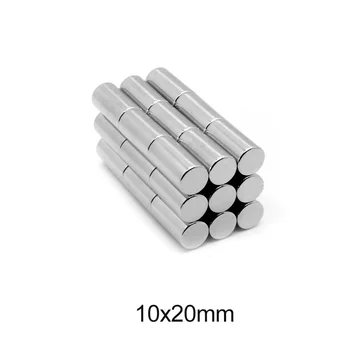 2/5/10/20/30/40PCS 10x20 Močna Močna Magnetna Magneti N35 Debel Trajne Magnete 10x20mm Okroglih Neodim Magnet 10*20 mm Slike