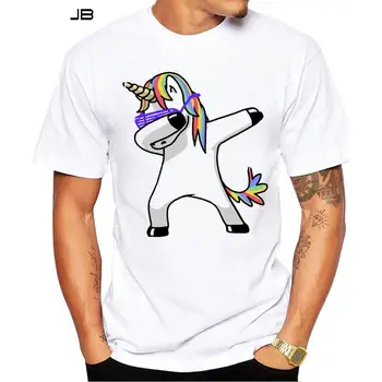 2021 Poletje Moda Dabbing Pug T-Shirt Najnovejši Moški Zabavne Majice Dabbing Samorog/Cat/Zebra/Panda Vrhovi Hip Hop Tee Slike