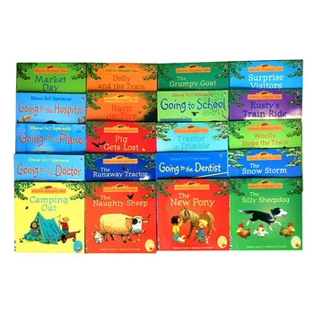 20pcs/set 15x15cm Usborne Slika angleške Knjige Za Otroke In Baby Znana Zgodba angleške Serije Tales Otrok Knjigo Kmetiji Zgodba Slike