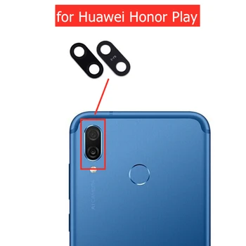2pcs za Huawei Honor Predvajanje Steklo Objektiv Fotoaparata Kamera Zadaj Stekla za Huawei Honor Igra s 3M Lepilo za Popravilo Rezervni Del Slike