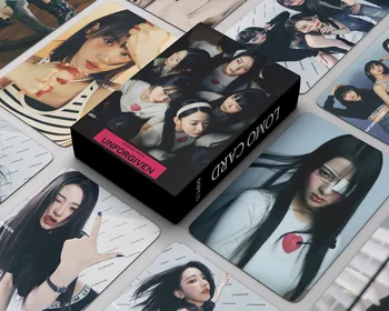 55pcs/set Kpop LE SSERAFIM Album UNFORGIVEN lomo kartice 2023 Nov album FML Photocards aespa Fotografskih kartic Slike
