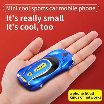 Avto Model Mini Mobilni Telefon F1 V7 Podporo Vibracije Št Igre GSM Omrežja 2G Otrok Študentski Žep za mobilni telefon Slike
