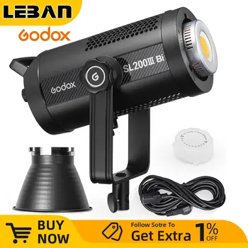 Godox SL200III Bi 215W 2800-6500K Dvo-Barvni LED Video Luč Bowens Gori Brezžični X Sistem za Studio za Fotografiranje Snemanje Videa Slike