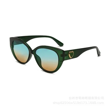 Gradient Sončna Očala Ženske Ovalne Očala Za Sonce Ljubezni Očala Blagovne Znamke Oblikovalec Stekla Retro Očala Trendy Modni Gafas De Sol Slike