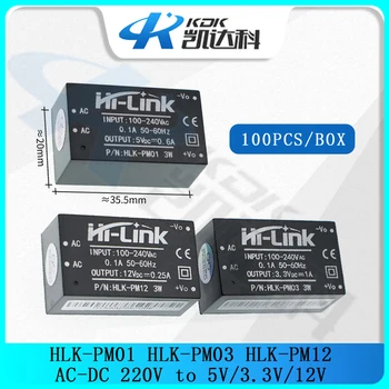 HLK-PM01 HLK-PM03 HLK-PM12 AC-DC 220V na 5V/3.3 V/12V Mini Napajalni Modul Inteligentne Gospodinjske Stikalo HLK-5M05 Slike