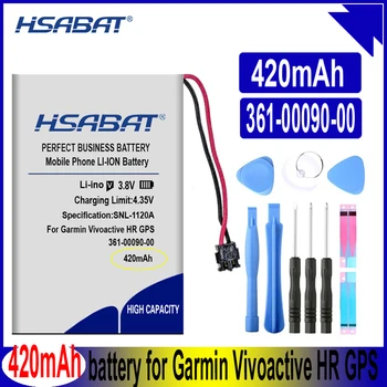 HSABAT 361-00090-00 420mAh Baterija za Garmin Vivoactive HR GPS Smartwatch watch Baterije za ponovno Polnjenje Slike