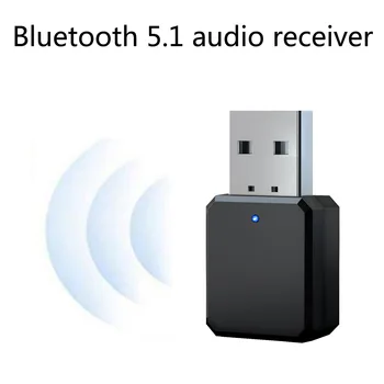 KN318 Bluetooth 5.1 Audio Sprejemnik Dvojni Izhod AUX, USB, Stereo Avto prostoročno Klicanje Brezžična Adapter Video Sprejemnik Avdio Adapter Slike