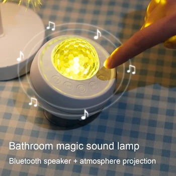 Kopalnica Bazen Noč, Svetloba, Zvok, Zunanji Svetlobi Bluetooth Nepremočljiva Zvočnik Glasba Glasovni Nadzor Fazi Žogo Lučka Slike