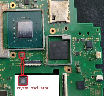 Kristalnega Oscilatorja Za Nintendo Stikalo Lite Majhne Komponente na matični plošči Logiko odbor Slike