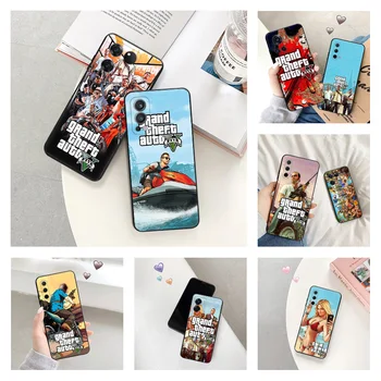 Mehko Telefon Primerih Za OnePlus 9 10 As 8 Pro 11 R Nord N10 N20 N100 N200 5G N300 CE 2 T 3Lite 2V Grand Theft Auto GTA Mat Pokrov Slike