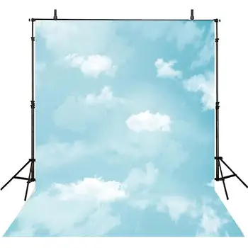 Modro Nebo, Beli Oblaki ozadje poliester ali Vinilnih krpo Visoke kakovosti Računalnik tiskanje steno Fotografija Ozadja Slike