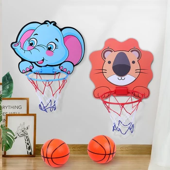 Otroške Obroče Srčkan Živali Košarka Board Indoor Športih na Prostem Igrače, Igre Metanje Montessori Basket Ball Darila za Otroke Slike