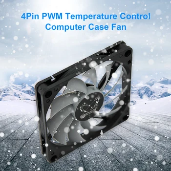 PC Primeru PWM Fan 4 Pin 3000RPM Heatsink Hladilnik Nastavljiva Hitrost Nadzor Temperature Ohišje Hladilni Ventilator za Računalnik Pribor Slike