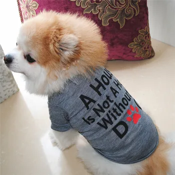 Pes Bombaž Poletje Majica Majhen Pes, Mačka Pet Oblačila Telovnik Majica s Kapuco Chihuahua Teddy Pomorjansko Pse Oblačila ropa perro Slike