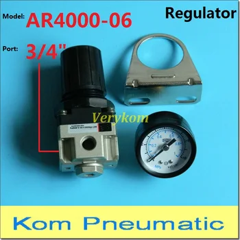 Pnevmatski Vir Enote za Obdelavo AR4000-06 Kompresor Zraka Regulator Tlaka 3/4 Palca SMC Tip 3/4