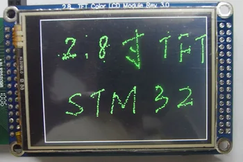 Povprečno 2,8-palčni TFT, občutljiv na Dotik zaslon Modul 32 pin z SD kartico sim HX8347 ILI9325 9320 krmilnik pogona IC Slike