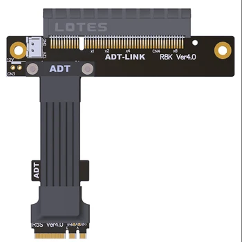 R58SK 4.0 Riser M. 2 NGFF WiFi A. E Ključ Za PCIe X8 Podaljšek Adapter Kabel Podaljšek PCI Express 4.0 Gen4 Slike