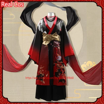 RealCos [Po Meri] Vtuber Nijisanji Vox Ukradejo Cosplay Kostum Luxiem Cosplay Obleko Oblačila Japonski Kimono Halloween Enotna Slike