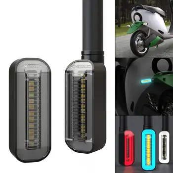 Univerzalni Nepremočljiva Motoristična Smerokaze Luči Teče Voda Flasher 2 V 1 Blinker Rep Lučka Slike
