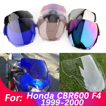 Vetrobransko steklo Za Honda CBR600 CBR 600 F4 1999-2000 Double Bubble vetrobranskega stekla Motocikel Pribor Oklep Deflektor Slike