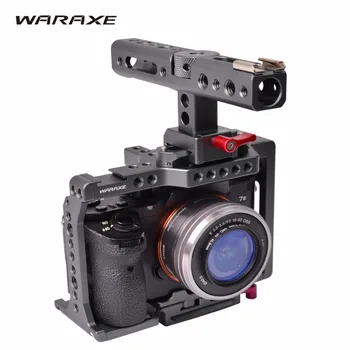 WARAXE A7 Fotoaparat Kletka vgrajena Hitro Sprostitev Ustreza Arca Švicarski za Sony A7 A7R A7S A7 II A7R II A7S II Navojne Luknje Slike