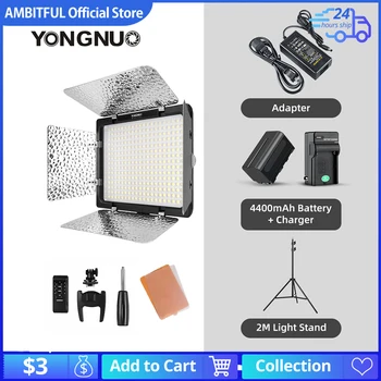 Yongnuo YN300 III YN300III 3200k-5500K CRI95 Kamero, Foto lučka LED Video Luč Opcija s NAPAJALNIK + NP770 Battery KIT Slike